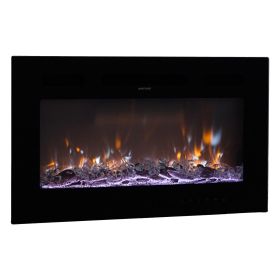 50 inch Electric Fireplace Wall Mounted Recessed with Remote Control 1500W