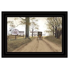 "Headin' Home" By Billy Jacobs, Ready to Hang Framed Print, Black Frame