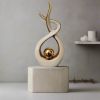 Ember Echoes â€“ Modern Ceramic Home Decor Sculpture Accent